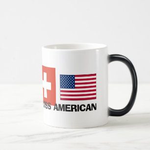 Schweizer Amerikaner Verwandlungstasse