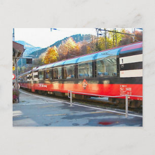 Schweizer Eisenbahnen; Bahnhof Hassliberg Postkarte