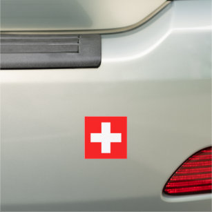 Schweizer Flagge Auto Magnet
