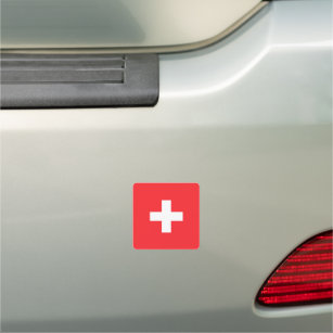 Schweizer Flagge Auto Magnet