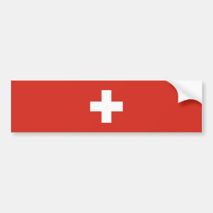 Schweizer Flagge Autoaufkleber