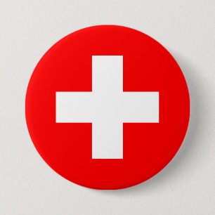 Schweizer Flagge Button