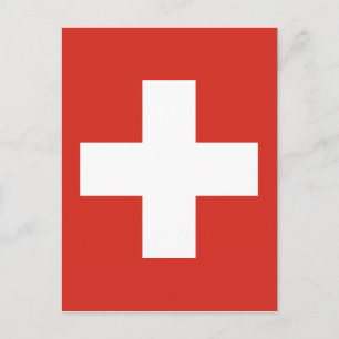 Schweizer Flagge - Die der Nationalflagge der Schw Postkarte