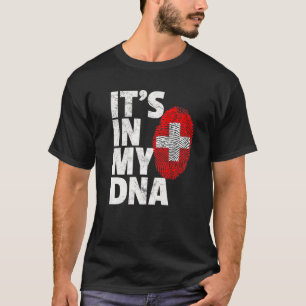 Schweizer Flagge Es ist in MEINE DNA Weihnachtsgi T-Shirt