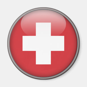 Schweizer Flagge - Flagge von der Schweiz Magnet