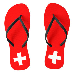 Schweizer Flagge Flip Flops