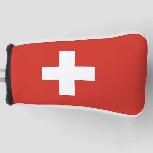 Schweizer Flagge Golf Headcover (Vorderseite)