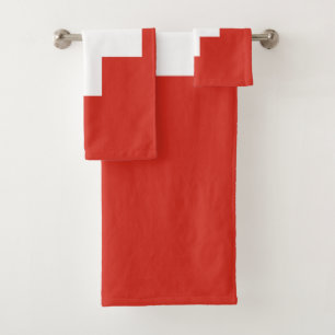 Schweizer Flagge Handtuch Badhandtuch Set