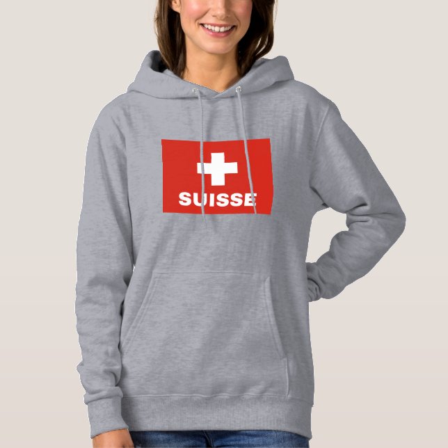 Schweizer Flagge Hoodie (Vorderseite)