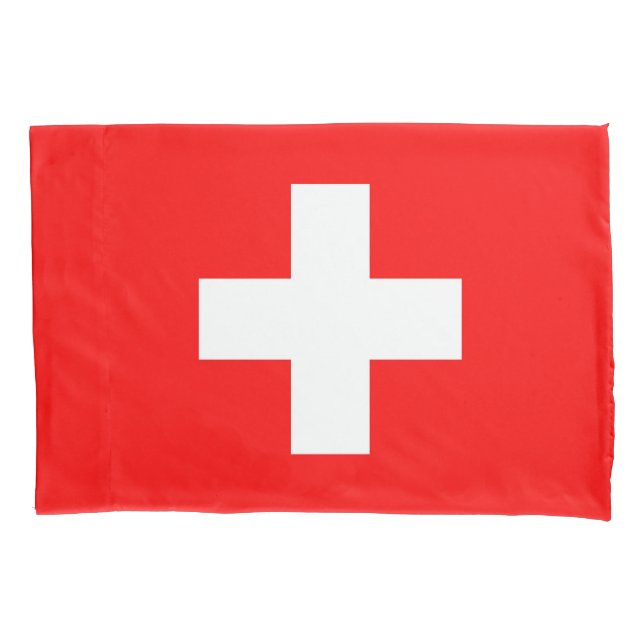 Schweizer Flagge Kissenbezug (Vorderseite)