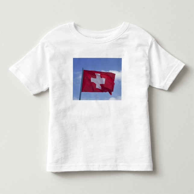 Schweizer Flagge Kleinkind T-shirt (Vorderseite)