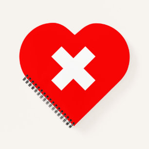 Schweizer Flagge Notizbuch