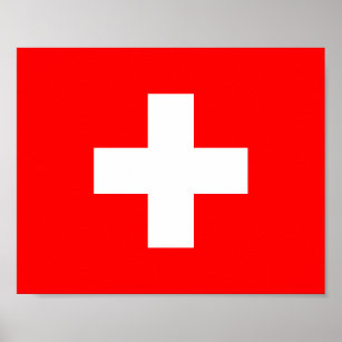 Schweizer Flagge Poster