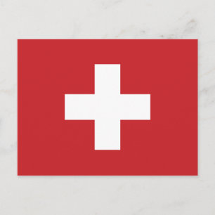 Schweizer Flagge Postkarte