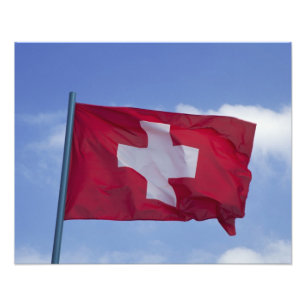 Schweizer Flagge RF) Fotodruck