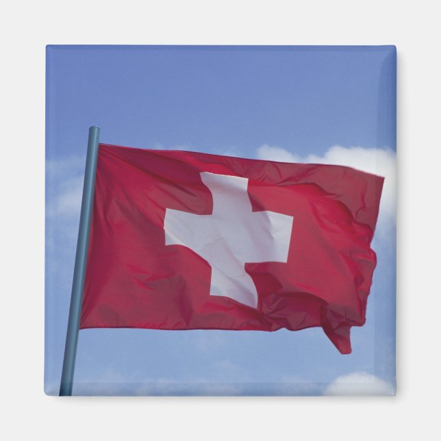 Schweizer Flagge (RF) Magnet (Vorne)