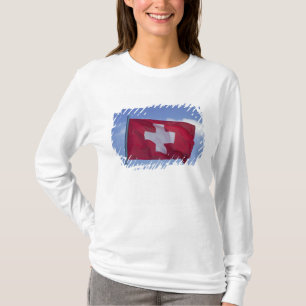 Schweizer Flagge RF) T-Shirt