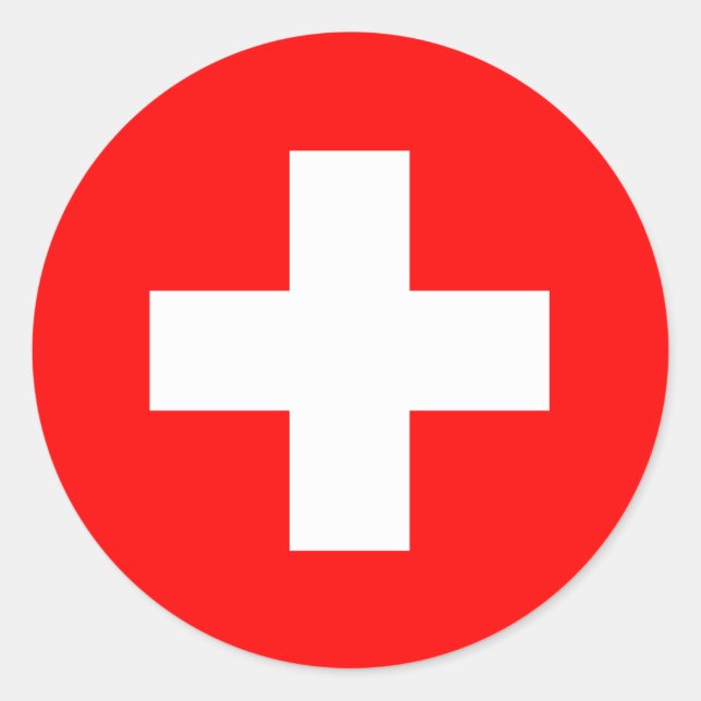 Schweizer Flagge Schweiz Aufkleber – Schweizer Sto (Vorderseite)
