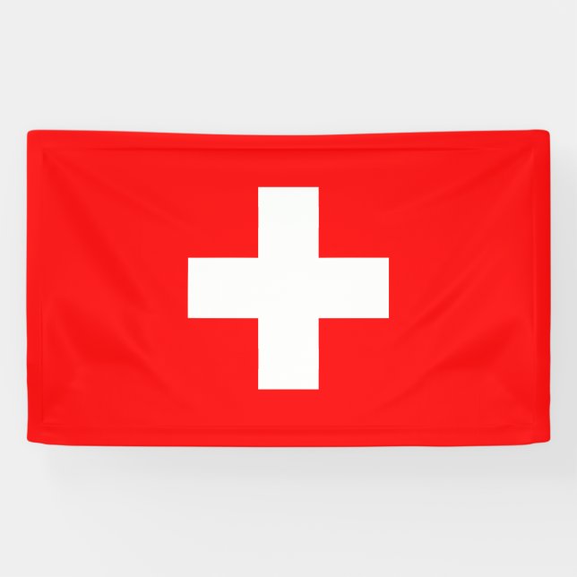 Schweizer Flagge (Schweiz) Banner (Horizontal)