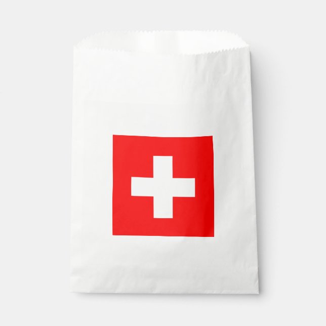 Schweizer Flagge (Schweiz) Geschenktütchen (Vorderseite)