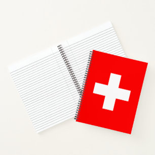 Schweizer Flagge (Schweiz) Notizbuch
