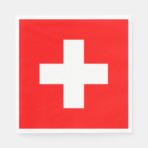 Schweizer Flagge (Schweiz) Serviette