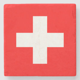 Schweizer Flagge (Schweiz) Steinuntersetzer