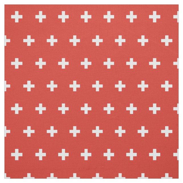 Schweizer Flagge Stoff (Muster)