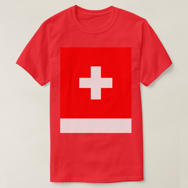 Schweizer Flagge T-Shirt (Design vorne)