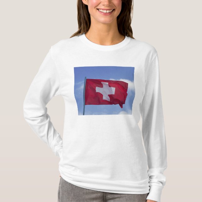 Schweizer Flagge T-Shirt (Vorderseite)