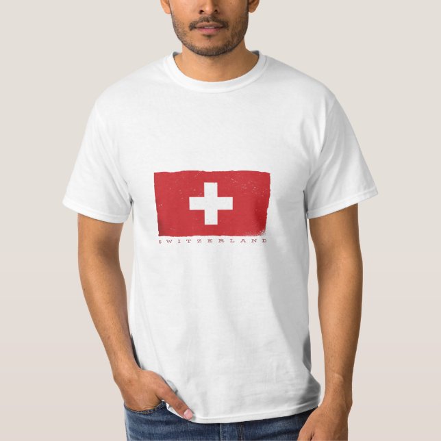Schweizer Flagge T-Shirt (Vorderseite)