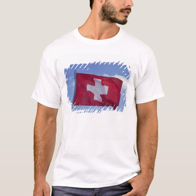 Schweizer Flagge T-Shirt (Vorderseite)