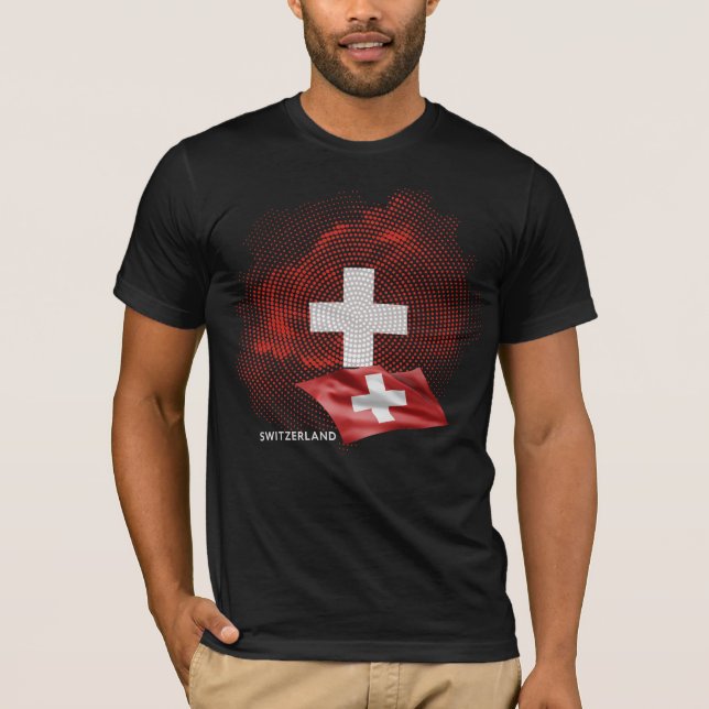 Schweizer Flagge T-Shirt (Vorderseite)