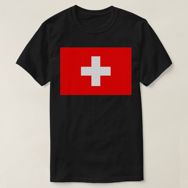 Schweizer Flagge T-Shirt (Design vorne)