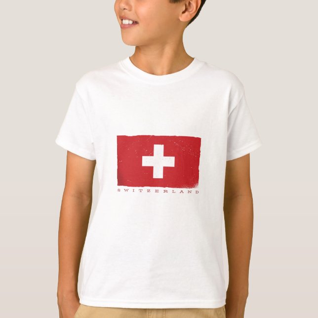 Schweizer Flagge T-Shirt (Vorderseite)