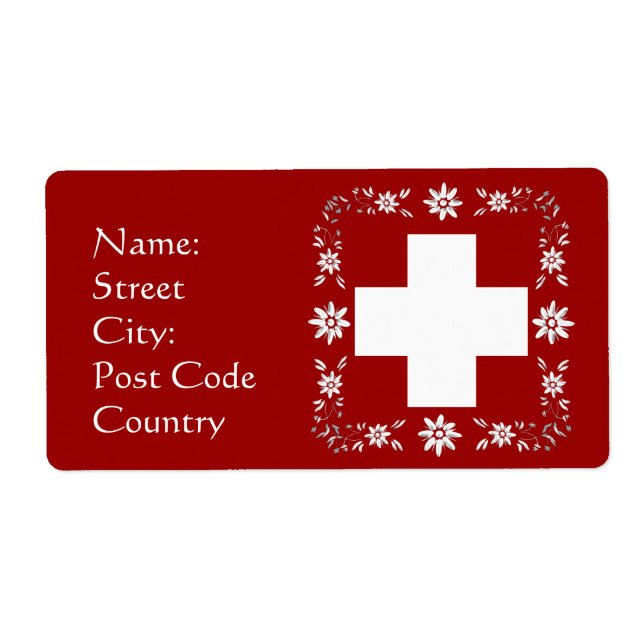 Schweizer Flagge und Edelweiß (Vorne)