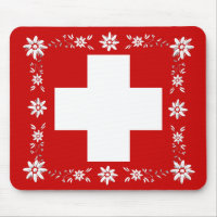 Schweizer Flagge und edelweiss 2
