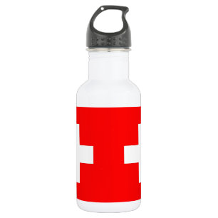 Schweizer Flasche für die Freiheit der Flagge Edelstahlflasche