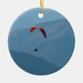Schweizer Gleitschirmfliegen Keramikornament