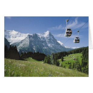Schweizer Grußkarten, Grindelwald, Standseilbahnen