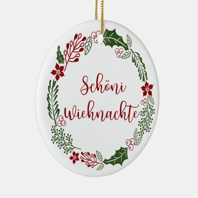 Schweizer Heiligabend, Schöni Wiehnachte Keramik Ornament (Rechts)