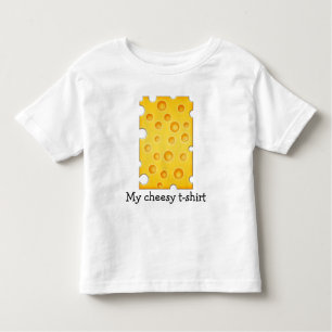 Schweizer Käse Cheezy Texturmuster Kleinkind T-shirt