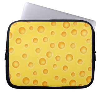 Schweizer Käse Cheezy Texturmuster Laptopschutzhülle