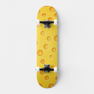 Schweizer Käse Cheezy Texturmuster Skateboard