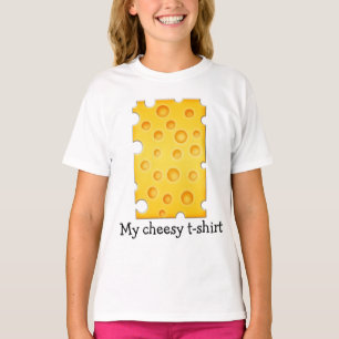 Schweizer Käse Cheezy Texturmuster T-Shirt