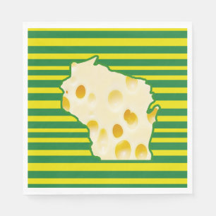 Schweizer Käse-Kopf-Wisconsin-Party-Servietten Serviette