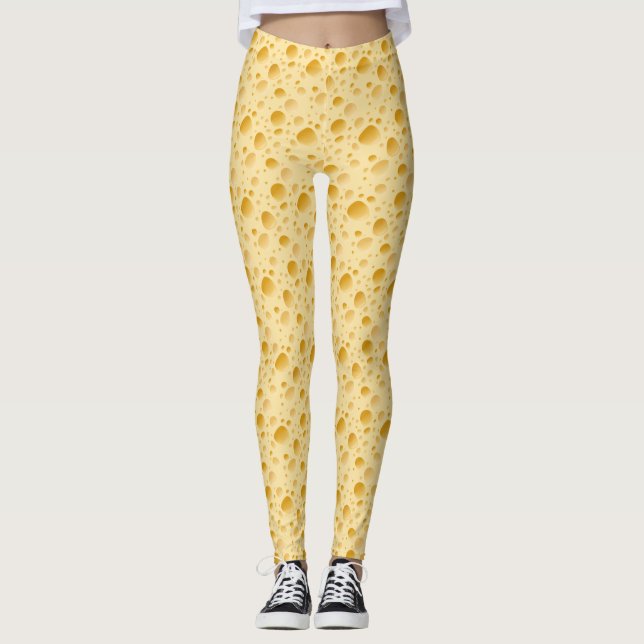 Schweizer Käse Leggings (Vorderseite)