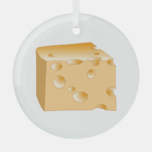 Schweizer Käse Ornament Aus Glas