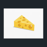 Schweizer Käse Postkarte<br><div class="desc">Dieses niedliche Geschenk eignet sich hervorragend für Käseliebhaber. Dieses Stück Käse Lieben auf die Pisten. Ideal für Apres-Ski- und Fondue-Nächte. Liebe zum Ski und verrückt nach Käse? Dieses Stück Schweizer Käse auf Skiern ist ein großartiges Geschenk für Kinder,  Erwachsene,  Freunde und Familie</div>