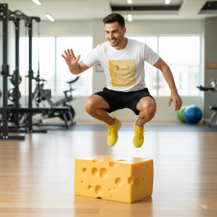 Schweizer Käsescheibe Gelber Gruyère T-Shirt